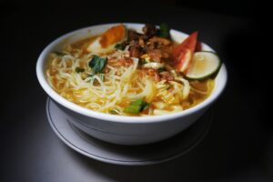 Photo chicken noodle soup